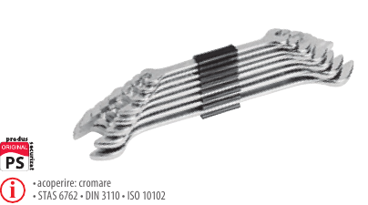 Seturi chei fixe auto, STANDARD, în clemă