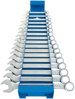Set de chei combinate scurte cu suport metalic - 125/1MS