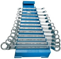 Set de chei inelare dublu cotite cu suport metalic - 180/1MS