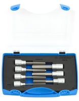 Set de capete chei tubulare, profil hexagonal lungi 1/2"- 192/16
