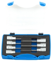 Set de capete chei tubulare cu profil TX 1/2" in cutie - 192/17