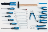 Set scule 24 piese in husa de piele artificiala - 910/1