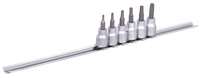 Set de capete chei tubulare 3/8" cu locaș TX , pe șina- 238HTXP6