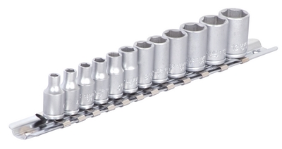 Set de capete chei tubulare 1/4" pe sina - 188H6P12