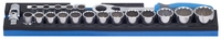 Set de capete chei tubulare 1/2" în suport SOS - 911N12P21