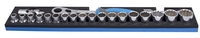 Capete chei tubulare 1/2" in suport de plastic 912N - 912N12P21