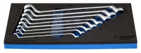 Set de chei inelare dublu cotite in suport SOS - 964/3SOS