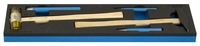 Set de ciocane si punctatoare in suport SOS - 964ECO10