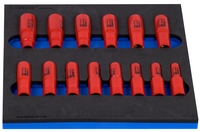 Set de capete chei tubulare lungi 1/2"izolate la 1000V- 964VDE5L