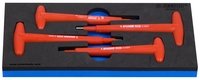 Set de chei locas hexagonal in T izolate la 1000 V - 964VDE6