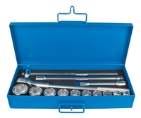 Trusa capete chei tubulare 3/4" in cutie metalica - 197MB2