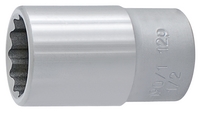 Capete chei tubulare 1/2" cu 12 laturi - 190/1 12p