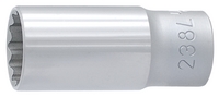 Capete chei tubulare varianta lunga 3/8" cu 12 laturi- 238/1L12p