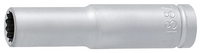 Capete chei tubulare 1/4",varianta lunga,12 laturi - 188/2L12p