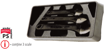 Modul PVC cu 3 chei reglabile cu rolă-brunate