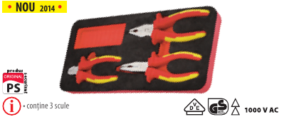 Modul OSC cu 3 cleşti VDE-1000V manşon bimaterial