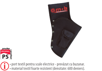 Port textil pentru scule electrice