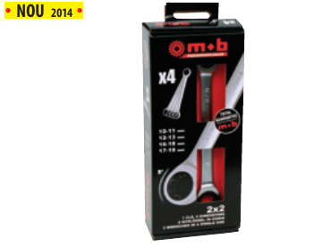 Set 4 chei cu dublu clichet 2×2 în DISPLAYBOX