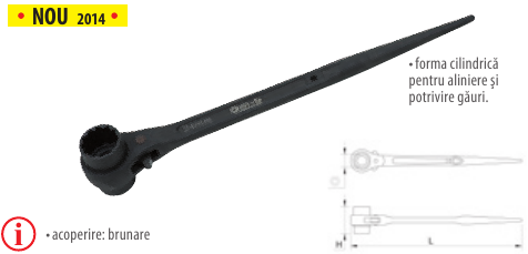 Chei tubulare cu clichet, pentru construcţii