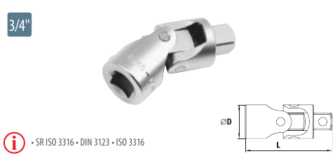 Intermediar cardanic 3/4”