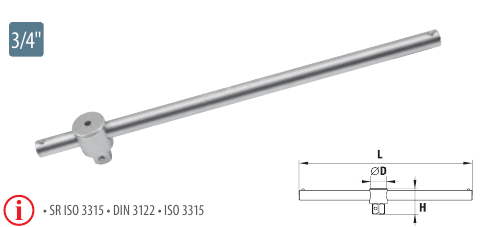 Antrenor cu pârghie glisantă 3/4”