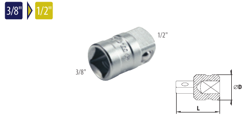 Amplificator 3/8” – 1/2”