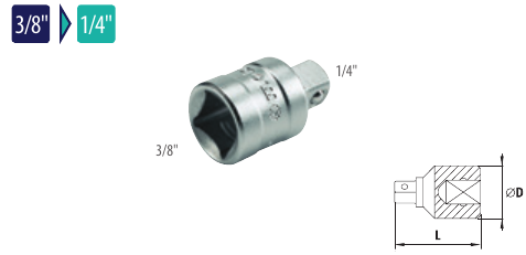 Reducţie 3/8” – 1/4”