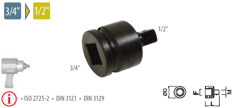 Reducţie de impact 3/4” - 1/2”