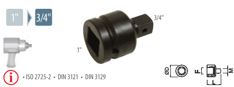 Reducţie de impact 1” - 3/4”