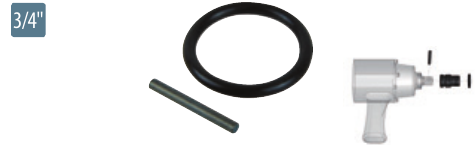 Set elemente de fixare pentru capete şi accesorii de impact 3/4”