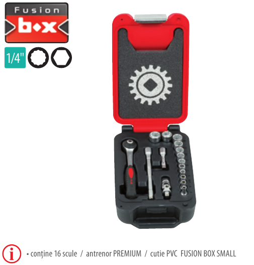 Truse Fusion Box Small TCCT 16P×1/4” capete/ accesorii