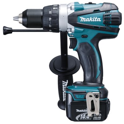 Masina de gaurit cu percutie cu acumulator Makita BHP448RFE