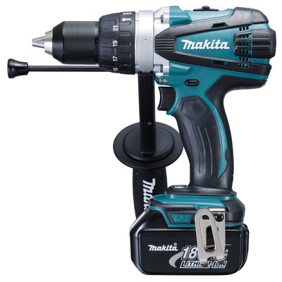 Masina de gaurit cu percutie cu acumulator Makita BHP458RFE