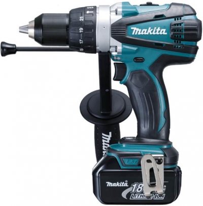 Masina de gaurit cu percutie cu acumulator Makita DHP458RFE