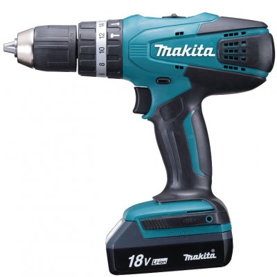 Masina de gaurit cu percutie cu acumulator Makita HP457DWE