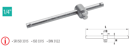 Antrenor cu pârghie glisantă 1/4”