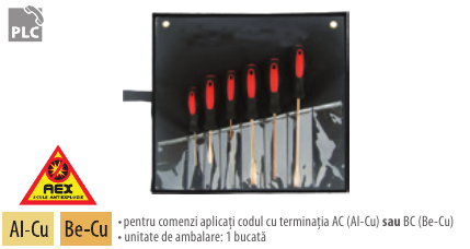 Set 6 şurubelniţe TRV6 - AEX